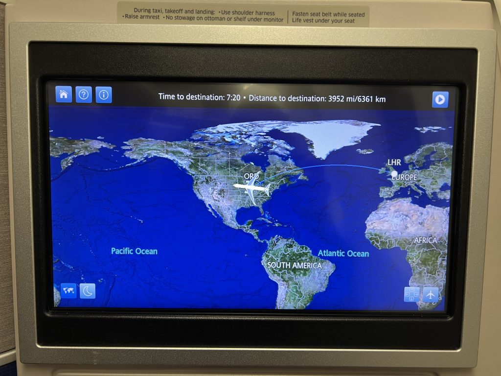 United Polaris Flight Map