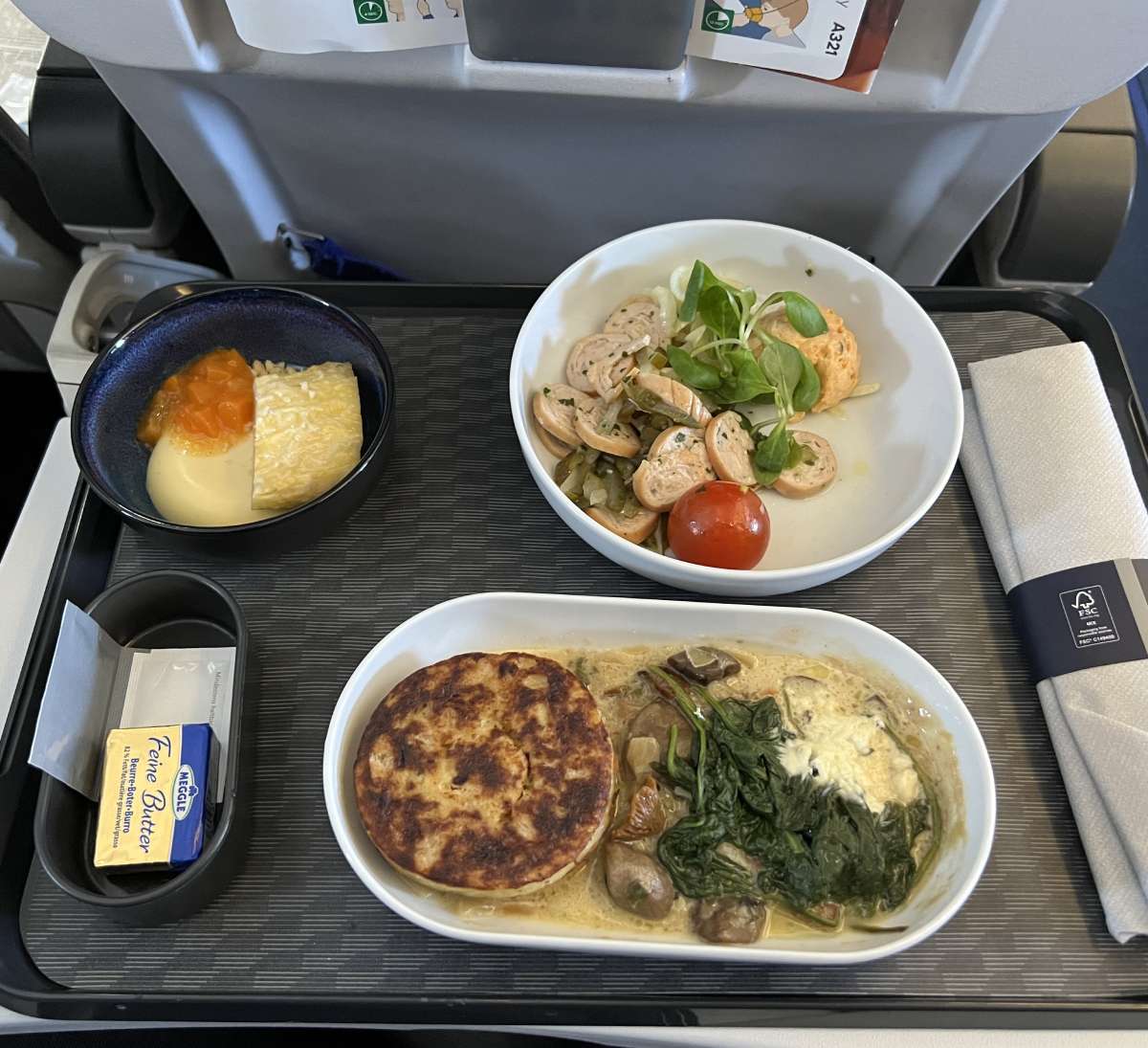 Lufthansa A321 Food